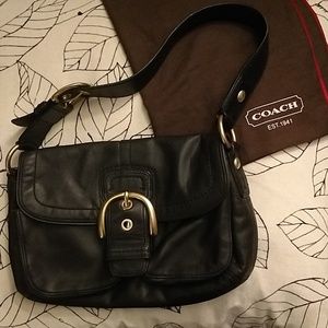 Coach leather bag with dust bag